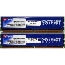 Память 1Gb (2x512Mb) DDR2 Patriot PSD251253381H pc4200 533MHz (Омск)