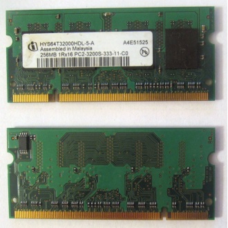 Модуль памяти для ноутбуков 256MB DDR2 SODIMM PC3200 (Омск)